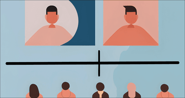 On the top just series of solo-founders, and on the bottom, a group of co-founders.